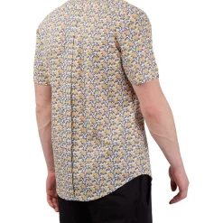 Alternative view of Best Sale ???? Ben Sherman Block Botanical Print Short Sleeve ???? Shirt In Yellow ✔️