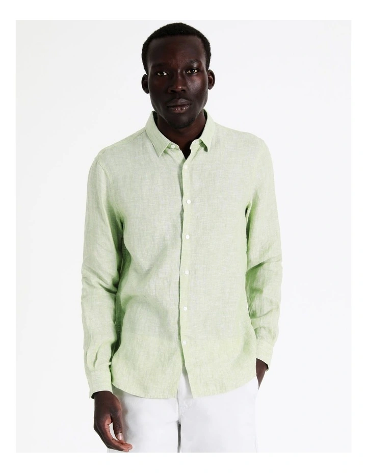 Best deal ???? Blaq Bondi Linen Long Sleeve Relaxed ???? Shirt In Sage ???? 5 Best deal ???? Blaq Bondi Linen Long Sleeve Relaxed ???? Shirt In Sage ???? - Image 3