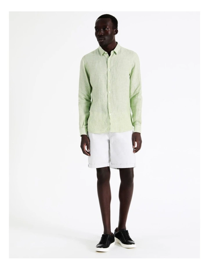 Best deal ???? Blaq Bondi Linen Long Sleeve Relaxed ???? Shirt In Sage ???? 6 Best deal ???? Blaq Bondi Linen Long Sleeve Relaxed ???? Shirt In Sage ???? - Image 4