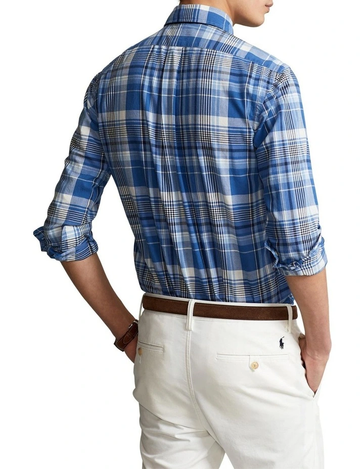 Flash Sale ???? Polo Ralph Lauren Classic Fit Madras ???? Shirt In Blue ✨ 4 Flash Sale ???? Polo Ralph Lauren Classic Fit Madras ???? Shirt In Blue ✨ - Image 2