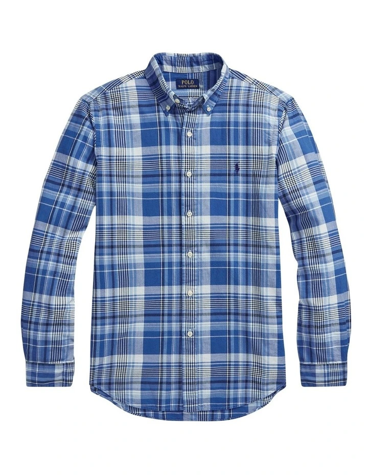Flash Sale ???? Polo Ralph Lauren Classic Fit Madras ???? Shirt In Blue ✨ 6 Flash Sale ???? Polo Ralph Lauren Classic Fit Madras ???? Shirt In Blue ✨ - Image 4