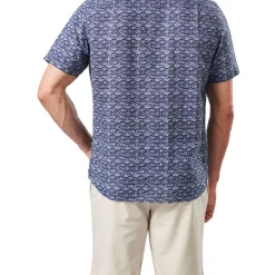 Alternative view of Best Sale ✨ Gazman Casual Fish Print Short Sleeve ???? Shirt In Navy ????