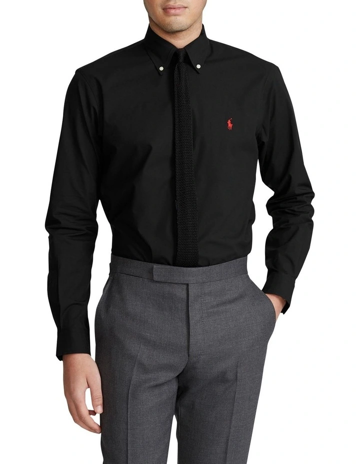 Cheapest ???? Polo Ralph Lauren Classic Fit Stretch Poplin ???? Shirt In Black ???? 5 Cheapest ???? Polo Ralph Lauren Classic Fit Stretch Poplin ???? Shirt In Black ???? - Image 3