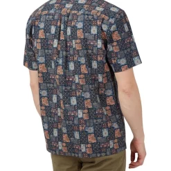 Alternative view of Budget ???? Ben Sherman Geo Tile Print Short Sleeve ???? Shirt In Marine ⌛