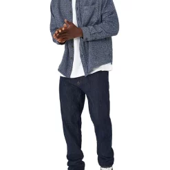 Discount ⌛ Industrie The Jackson ???? Shirt Navy Off White ✨ -Industrie Shop unnamed file 1202