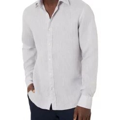 Alternative view of Wholesale ???? MJ Bale Bradfield Linen ???? Shirt In Silver Grey ????