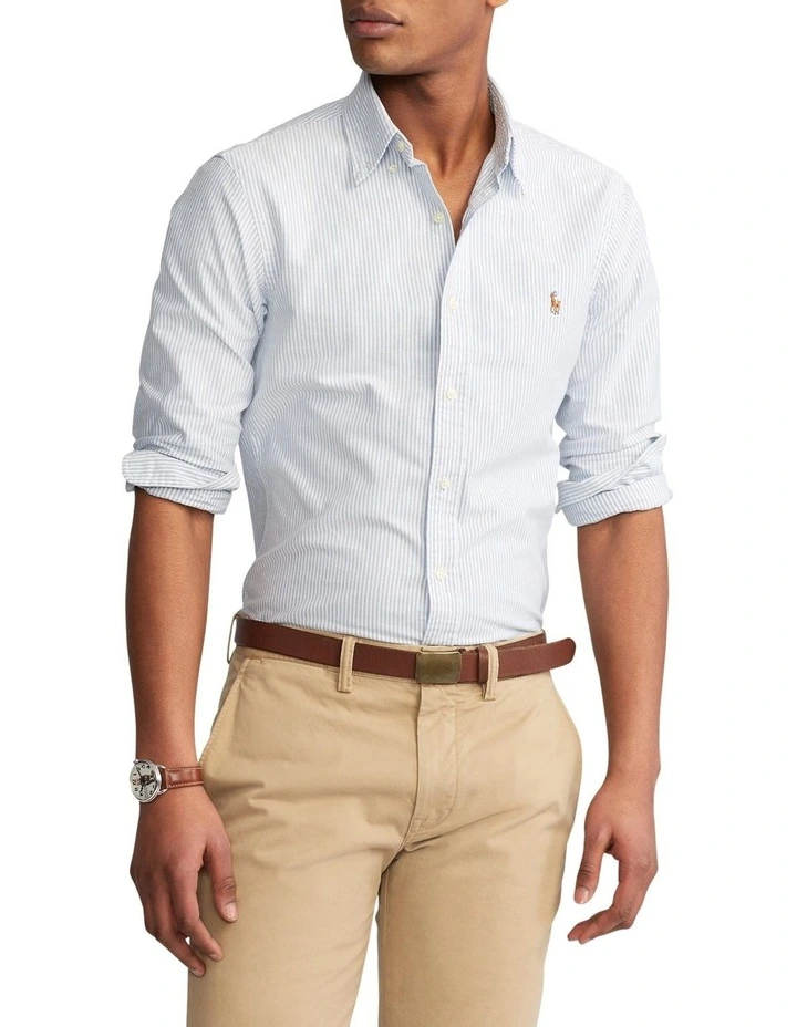 Budget ⌛ Polo Ralph Lauren Slim Fit Striped Oxford ???? Shirt ???? 3 Budget ⌛ Polo Ralph Lauren Slim Fit Striped Oxford ???? Shirt ????