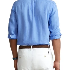 Coupon ???? Polo Ralph Lauren Classic Fit Linen ???? Shirt In Blue ❤️ -Industrie Shop unnamed file 1292