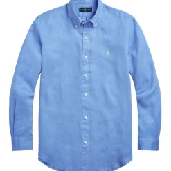Coupon ???? Polo Ralph Lauren Classic Fit Linen ???? Shirt In Blue ❤️ -Industrie Shop unnamed file 1294