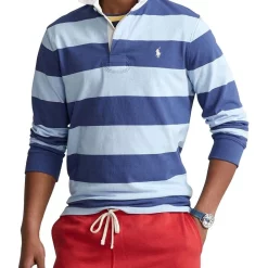 Best Sale ???? Polo Ralph Lauren The Iconic Rugby ???? Shirt In Blue Multi ????
