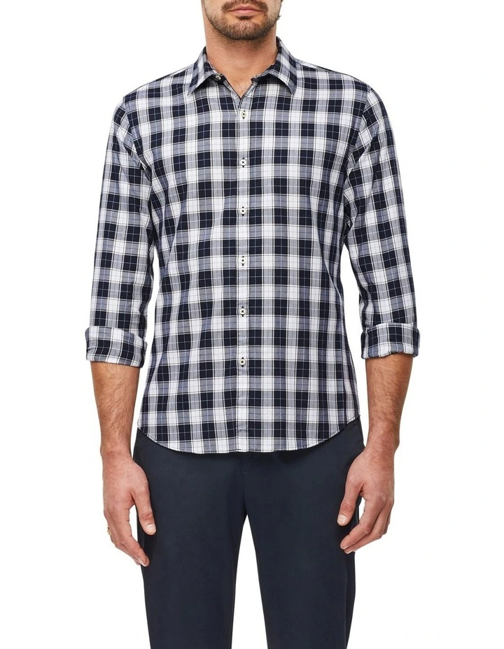 Outlet ???? Van Heusen Long Sleeve 2 Tone Check ???? Shirt In Blue/White ???? 3 Outlet ???? Van Heusen Long Sleeve 2 Tone Check ???? Shirt In Blue/White ????