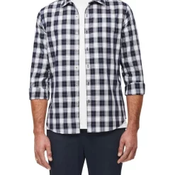 Alternative view of Outlet ???? Van Heusen Long Sleeve 2 Tone Check ???? Shirt In Blue/White ????