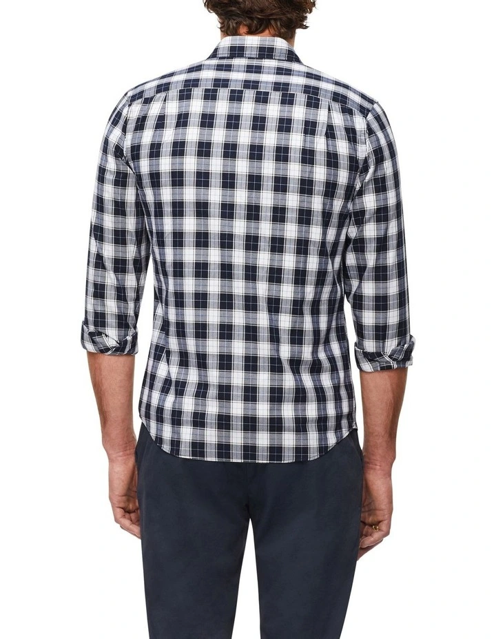 Outlet ???? Van Heusen Long Sleeve 2 Tone Check ???? Shirt In Blue/White ???? 5 Outlet ???? Van Heusen Long Sleeve 2 Tone Check ???? Shirt In Blue/White ???? - Image 3