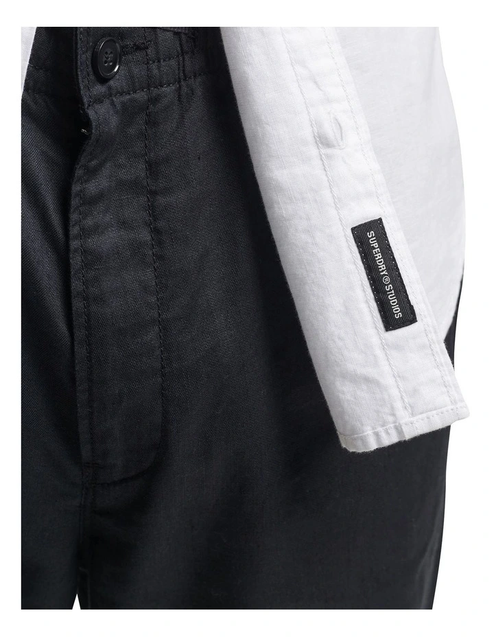 Best Pirce ???? Superdry Studios Linen Short Sleeve ???? Shirt In Optic White ⭐ 7 Best Pirce ???? Superdry Studios Linen Short Sleeve ???? Shirt In Optic White ⭐ - Image 5
