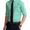 Best reviews of ⌛ Polo Ralph Lauren Slim Fit Striped Stretch Poplin ???? Shirt In Green ✨ -Industrie Shop unnamed file 1410