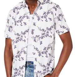Cheap ✔️ Superdry Vintage Hawaiian ???? Shirt In Optic Blossom White ⭐