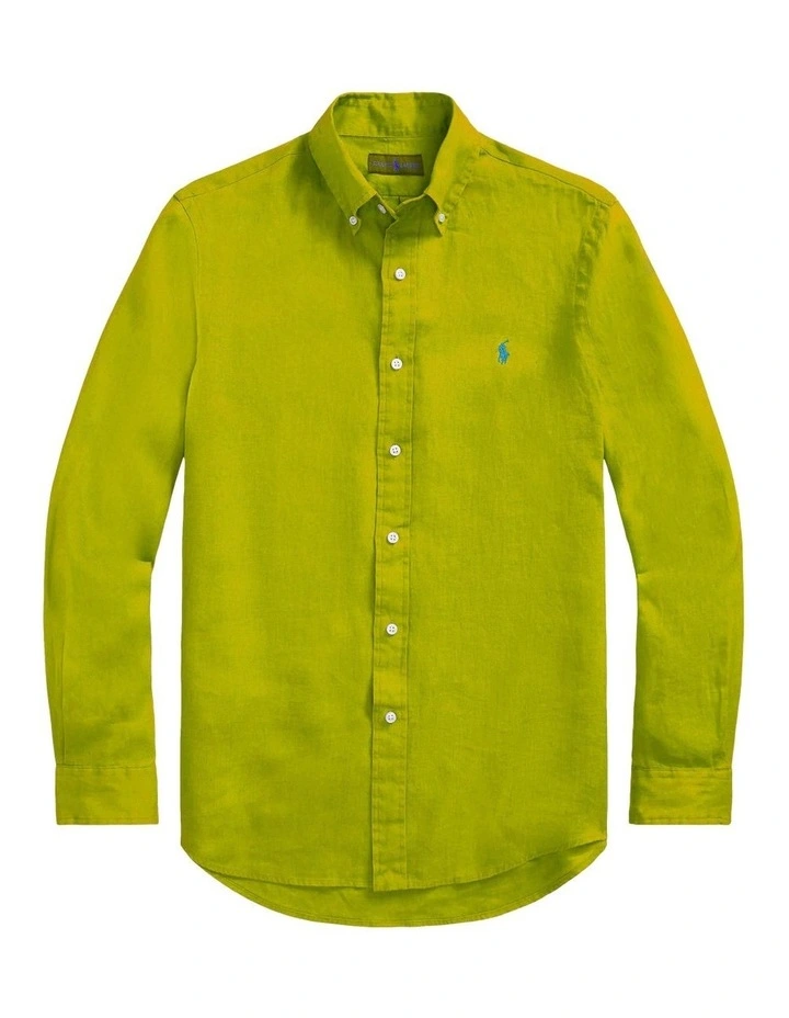 Best Sale ???? Polo Ralph Lauren Classic Fit Linen ???? Shirt In Blue ???? 6 Best Sale ???? Polo Ralph Lauren Classic Fit Linen ???? Shirt In Blue ???? - Image 4