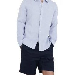 Wholesale ❤️ French Connection Linen Classic Fit ???? Shirt In Blue ????