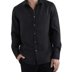 Top 10 ✨ French Connection Linen Classic Fit ???? Shirt In Black ????