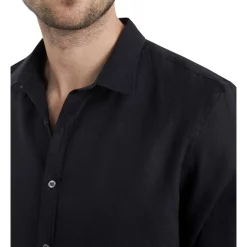 Top 10 ✨ French Connection Linen Classic Fit ???? Shirt In Black ???? -Industrie Shop unnamed file 1558