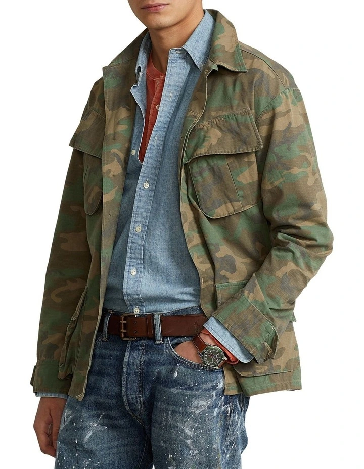 New ???? Polo Ralph Lauren Camo Ripstop Overshirt In Green ???? 3 New ???? Polo Ralph Lauren Camo Ripstop Overshirt In Green ????