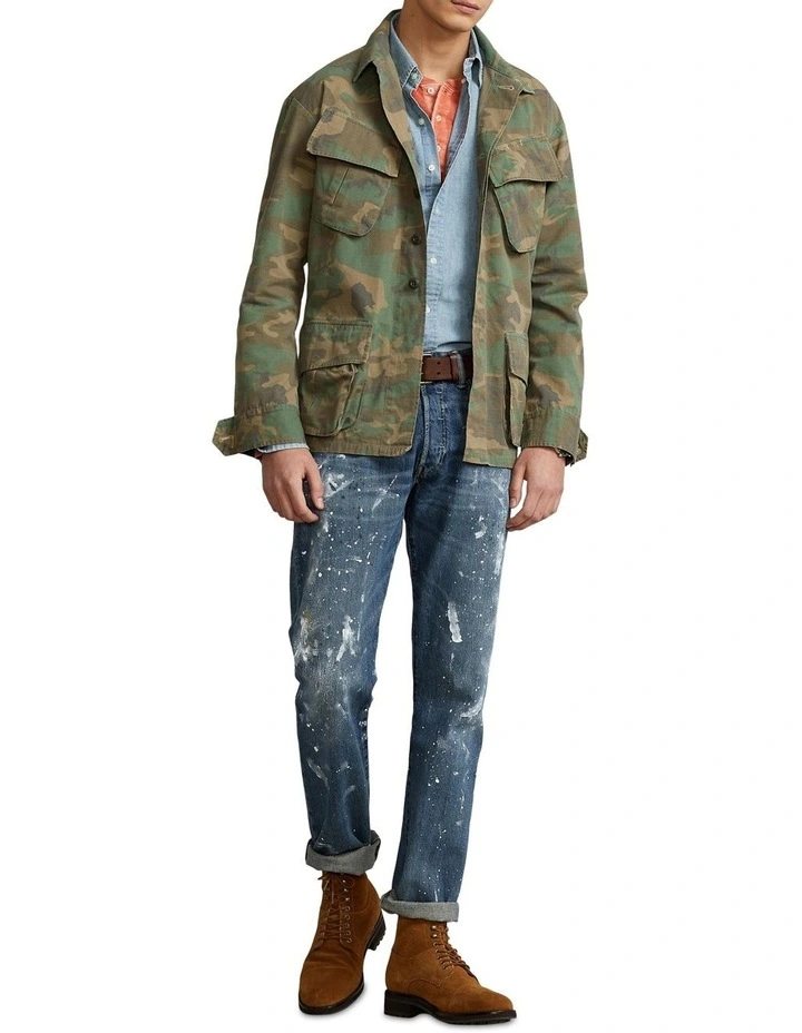 New ???? Polo Ralph Lauren Camo Ripstop Overshirt In Green ???? 5 New ???? Polo Ralph Lauren Camo Ripstop Overshirt In Green ???? - Image 3