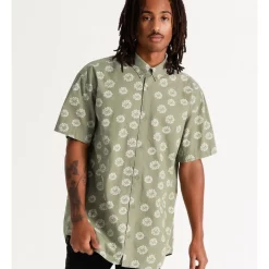 Alternative view of Promo ???? Jack & Jones Cloudy ???? Shirt Oil Green ????