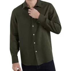 Best Pirce ???? French Connection Linen Classic Fit ???? Shirt ????