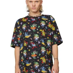 Cheapest ???? Dangerfield ???? Surfing Creatures Oversized Tee Black ????