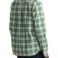 Alternative view of Best deal ❤️ Gant Regular Twill Check Long Sleeve ???? Shirt In Eden Green ????