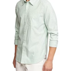 Alternative view of Deals ???? Oxford Portland Regular Fit Striped ???? Shirt In Green ✔️