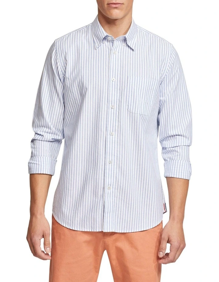 Cheap ???? Oxford Portland Regular Fit Striped ???? Shirt In Blue ⭐ 3 Cheap ???? Oxford Portland Regular Fit Striped ???? Shirt In Blue ⭐