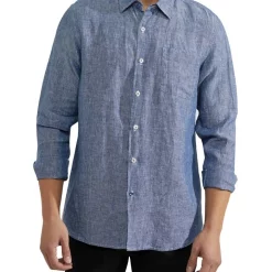 Best deal ???? Oxford Holloway Pure Linen ???? Shirt In Navy ????