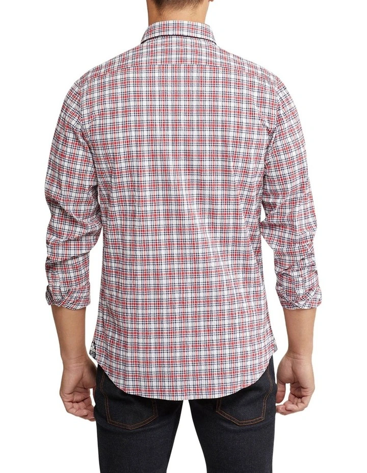 Deals ⭐ Oxford Portland Seersucker Check Regular ???? Shirt In Blue/Red ⌛ 5 Deals ⭐ Oxford Portland Seersucker Check Regular ???? Shirt In Blue/Red ⌛ - Image 3