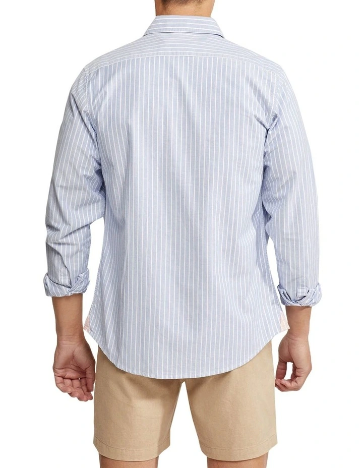 Brand new ???? Portland Oxford Weave Striped ???? Shirt In Blue/White ???? 5 Brand new ???? Portland Oxford Weave Striped ???? Shirt In Blue/White ???? - Image 3