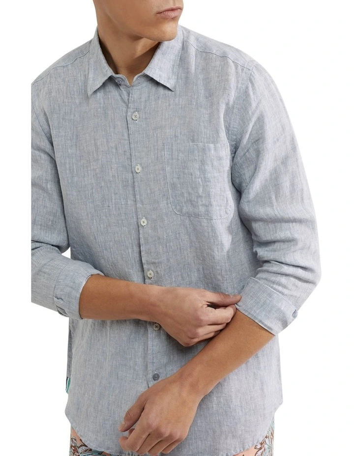 Flash Sale ???? Oxford Holloway Pure Linen ???? Shirt In Grass Green ⌛ 6 Flash Sale ???? Oxford Holloway Pure Linen ???? Shirt In Grass Green ⌛ - Image 4