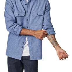 Discount ???? Blazer Nico Long Sleeve Brushed Overshirt Navy ⭐