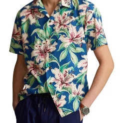 Buy ✔️ Polo Ralph Lauren Classic Fit Floral-Print Camp ???? Shirt In Multi ????
