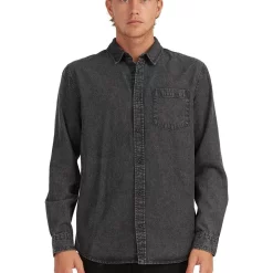 Best deal ???? Quiksilver Southwest Bray Long Sleeve ???? Shirt Black ⭐