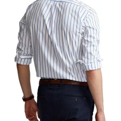 Alternative view of Best deal ❤️ Polo Ralph Lauren Custom Fit Striped Stretch Poplin ???? Shirt In Blue/White ????