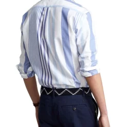 Alternative view of Best deal ⌛ Polo Ralph Lauren Classic Fit Striped Oxford ???? Shirt In Purple/White ????