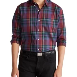Promo ???? Polo Ralph Lauren Custom Fit Plaid Twill ???? Shirt Multi ⭐