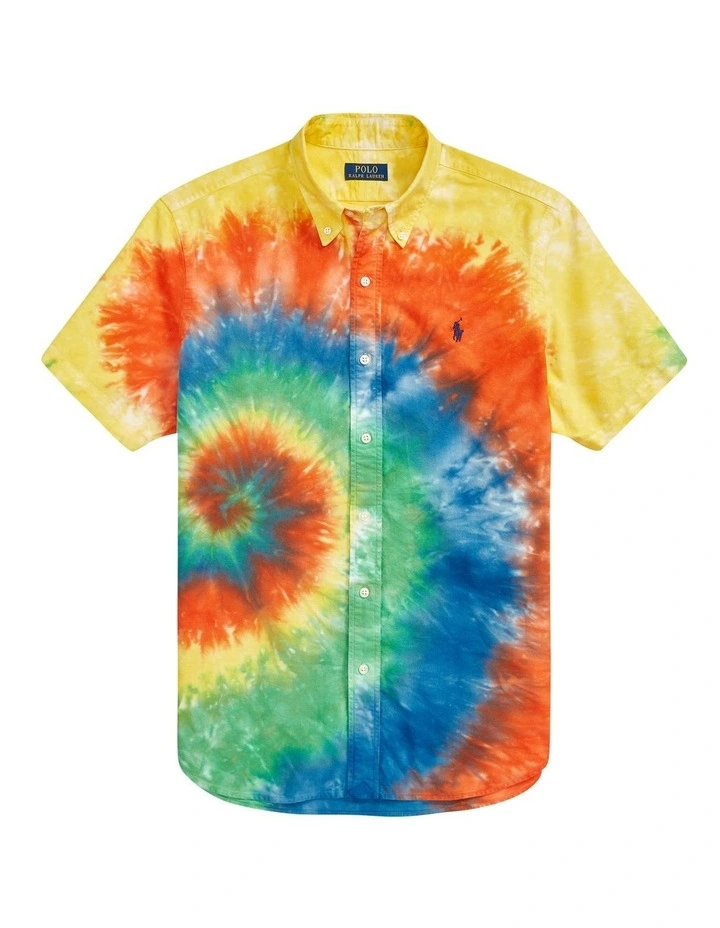 New ???? Polo Ralph Lauren Classic Fit Tie-Dye Oxford ???? Shirt In Multi ???? 6 New ???? Polo Ralph Lauren Classic Fit Tie-Dye Oxford ???? Shirt In Multi ???? - Image 4