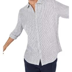 Best Pirce ???? Industrie The Savannah Linen L/S ???? Shirt White Navy ✨