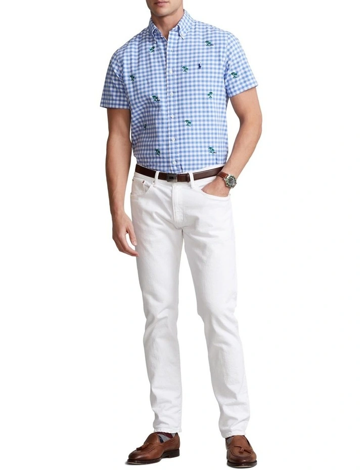 Best Sale ✔️ Polo Ralph Lauren Classic Fit Palm Tree Oxford ???? Shirt In Blue ???? 5 Best Sale ✔️ Polo Ralph Lauren Classic Fit Palm Tree Oxford ???? Shirt In Blue ???? - Image 3
