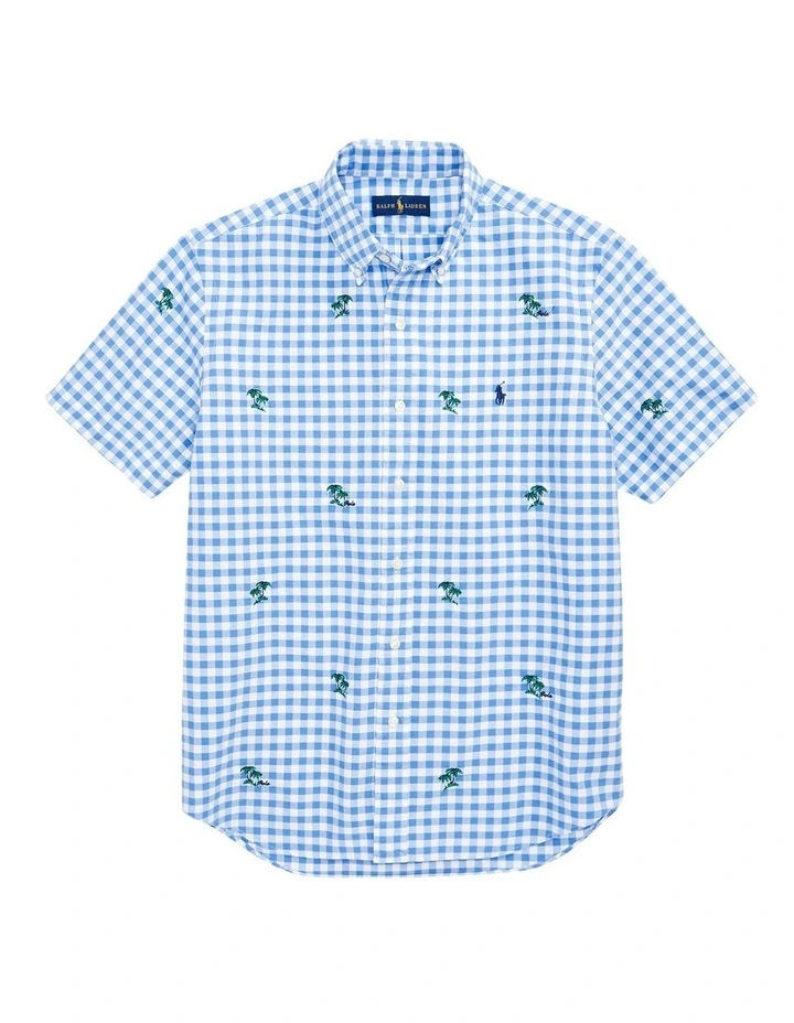 Best Sale ✔️ Polo Ralph Lauren Classic Fit Palm Tree Oxford ???? Shirt In Blue ???? 6 Best Sale ✔️ Polo Ralph Lauren Classic Fit Palm Tree Oxford ???? Shirt In Blue ???? - Image 4