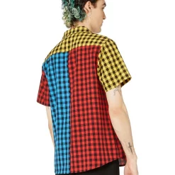 Alternative view of Best Pirce ⭐ Dangerfield Festive Gingham Short Sleeve ???? Shirt Multi ????