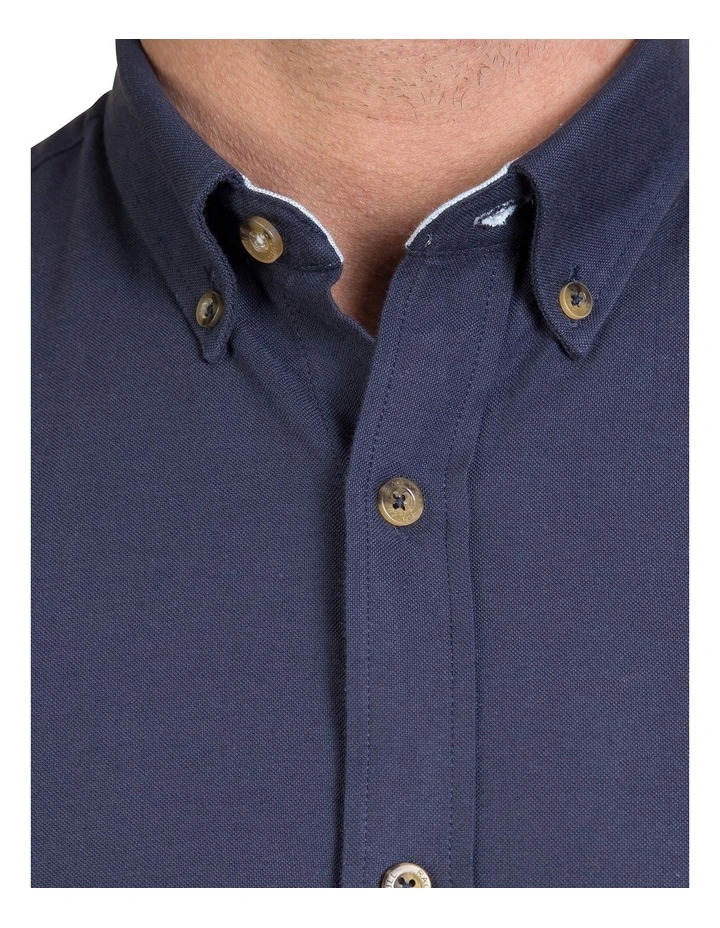 Budget ???? Raging Bull Signature Oxford Long Sleeve ???? Shirt Navy ???? 6 Budget ???? Raging Bull Signature Oxford Long Sleeve ???? Shirt Navy ???? - Image 4