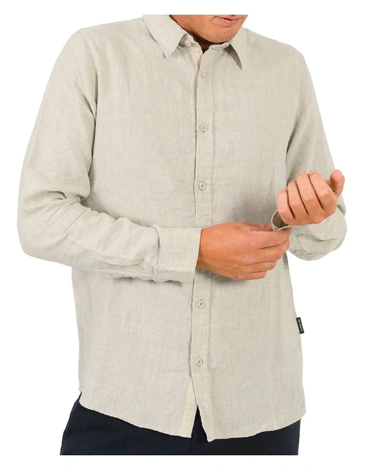 Discount ???? Mr Simple Linen Long Sleeve ???? Shirt Brown ✔️ 3 Discount ???? Mr Simple Linen Long Sleeve ???? Shirt Brown ✔️