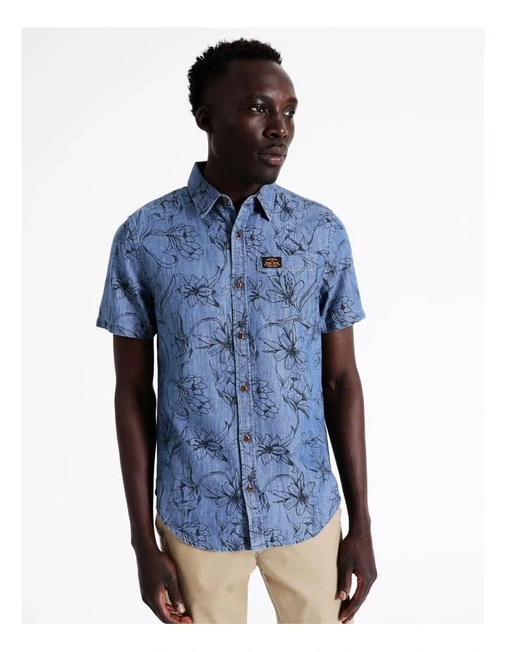 Best deal ???? Superdry Vintage Loom ???? Shirt In Blue ✨ 6 Best deal ???? Superdry Vintage Loom ???? Shirt In Blue ✨ - Image 4